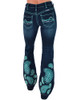 Turquoise Paisley Bling Trouser