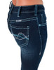 Turquoise Paisley Bling Trouser