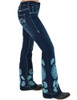 Turquoise Paisley Bling Trouser