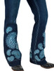 Turquoise Paisley Bling Trouser