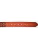 Studded Ginger Brown Leather Belt