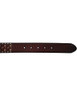 Studded Chocolate Brown Leather Belt