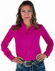 Hot Pink Waterproof Pullover Button Up Lightweight Medium Stretch