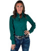 Dark Jade Waterproof Pullover Button Up Lightweight Medium Stretch