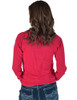 Red Long Sleeve Cooling Breathe Tee Lightweight High Stretch