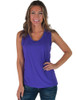 Purple Cooling Breathe Racerback Tank Top Lightweight High Stretch
