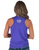 Purple Cooling Breathe Racerback Tank Top Lightweight High Stretch