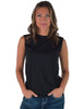 Black Cooling Breathe Sleeveless Tee Lightweight High Stretch