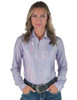 Lavender Mist Holographic Pullover Button Up lightweight medium stretch
