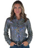 Crystal Ball Sequin Pullover Button Up medium weight & stretch
