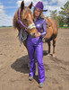 Purple Flirt Pull-On Trousers