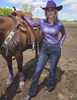 Purple Bootstitch Trousers