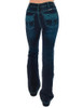 Turquoise Bootstitch Trouser