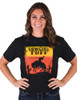 Cowgirl Tuff Silhouette on Unisex T-Shirt