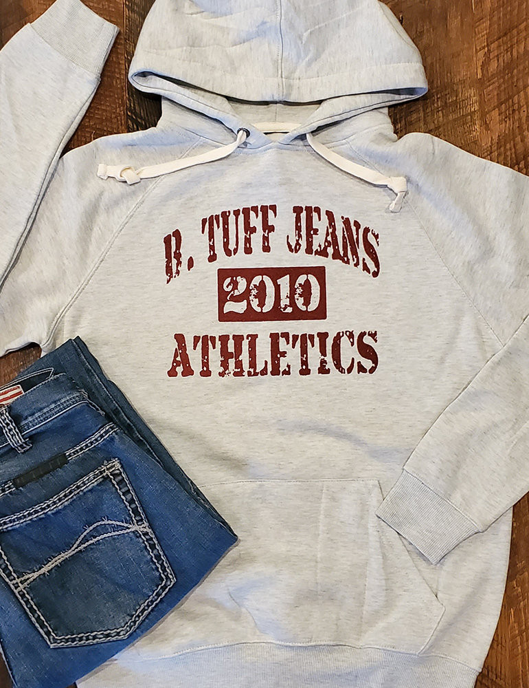 Tuff Athletics print unisex hooded sweatshirt (ash) Cowgirl