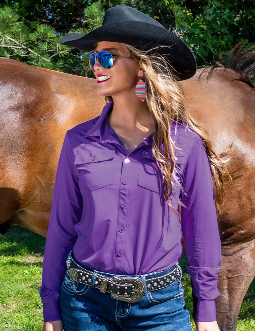 Lavender High Rise Dress Pants with Pockets – Classy Cowgirl Co.