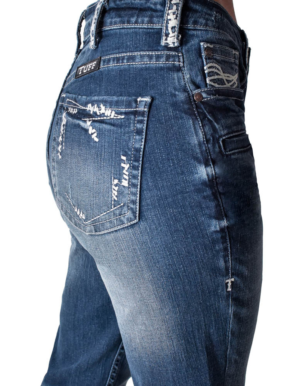 【HI FI FNK】Cone Twister Washed Denim Twisted Mustang - Cowgirl Tuff Co. & B. Tuff Jeans