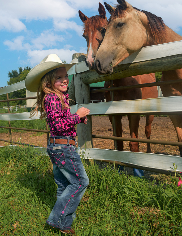 GIRLS Pink Arrows - Cowgirl Tuff Co. & B. Tuff Jeans
