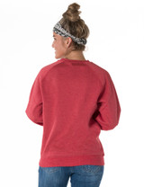 Pledge Print Junior Crew Neck Sweatshirt (Red)