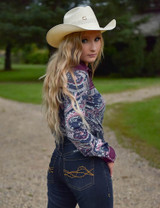 Pullover Button Up (Paisley And Burgundy Stretch Jersey) Pullover Button Up (Paisley And Burgundy Stretch Jersey)