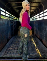 Patched Camo Pull-On Trouser