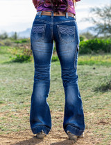 White BootStitch Trouser