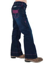 Girls Pink BootStitch Trousers