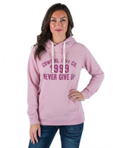 Cowgirl Tuff print on Junior Fit hooded sweatshirt