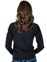 Black Long Sleeve Cooling Breathe Tee Lightweight High Stretch