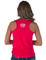 Red Cooling Breathe Racerback Tank Top Lightweight High Stretch