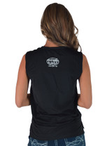 Black Cooling Breathe Sleeveless Tee Lightweight High Stretch