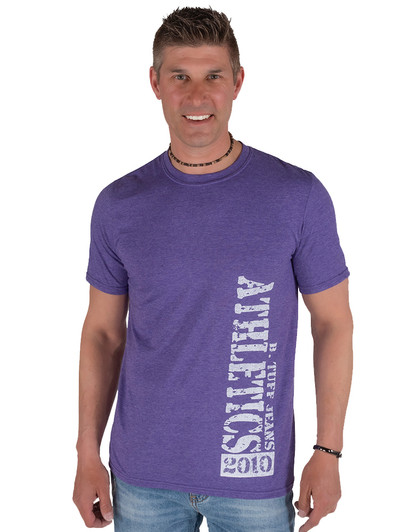 Crewneck Tee with Vertical B. Tuff Athletics Print Crewneck Tee with Vertical B. Tuff Athletics Print