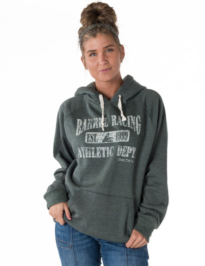 Barrel Racing Athletic Dept. Print Junior Fit Hooded Sweatshirt (Pine)