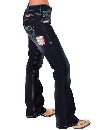 Patched Up Bootcut