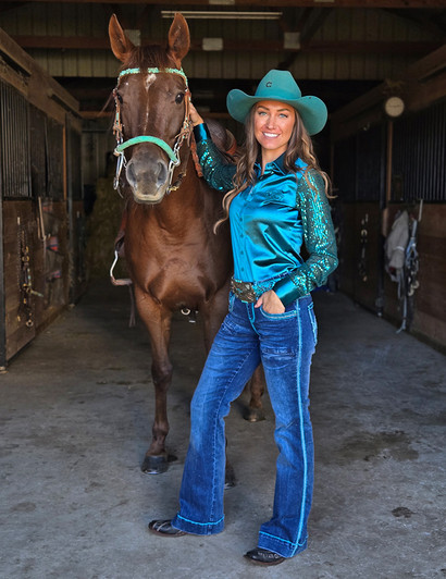 Pull-On Turquoise Hurricane Trouser