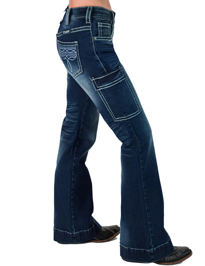 White BootStitch Trouser