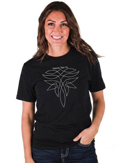 Boot Swirl print on Unisex T-Shirt