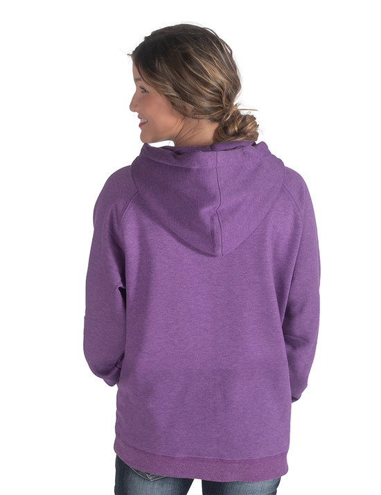 Crystal Sugar Skull Unisex Hooded Sweatshirt (Purple)