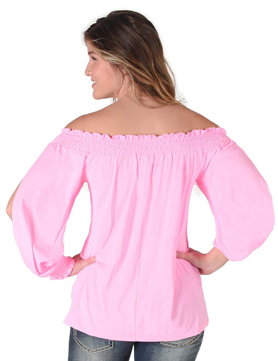 Breathe Instant Cooling UPF flowy blouse (bubblegum pink)