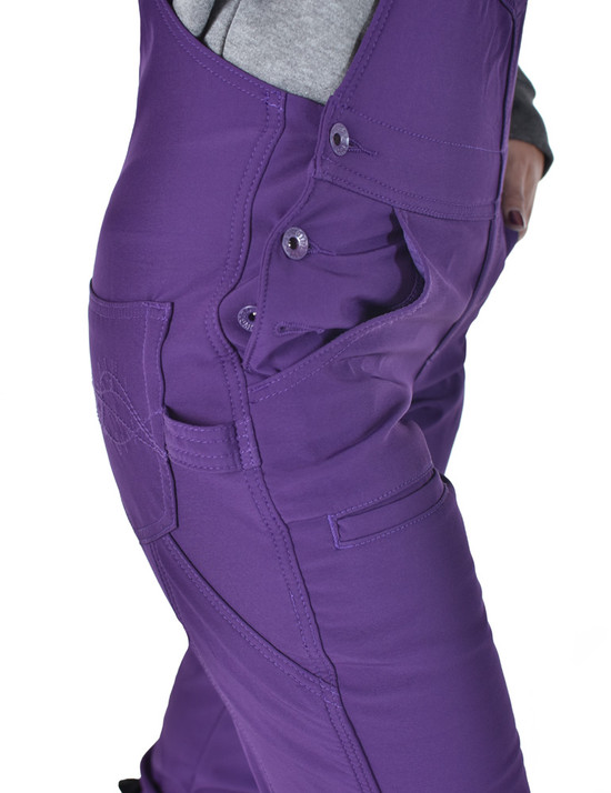 WHPH Bib Overall Tuck-in Purple