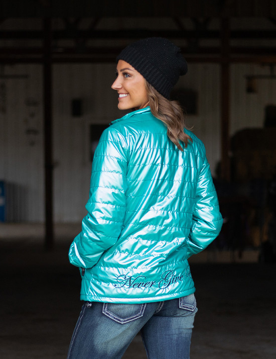 Jacket  (Turquoise Mid-weight With Black Embroidery Logos)