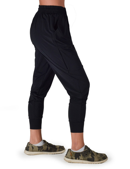 Jogger Pants (Black Breathe Lightweight Stretch Jersey)