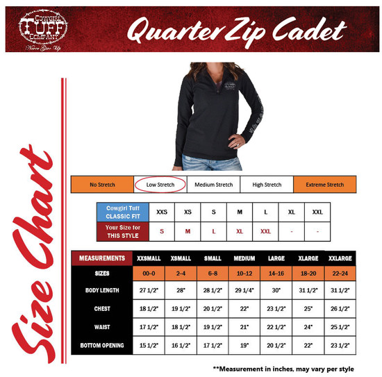 Quarter Zip Cadet  (Black Mid-Weight Stretch Unlined Microfiber With Gray Printed Logos)