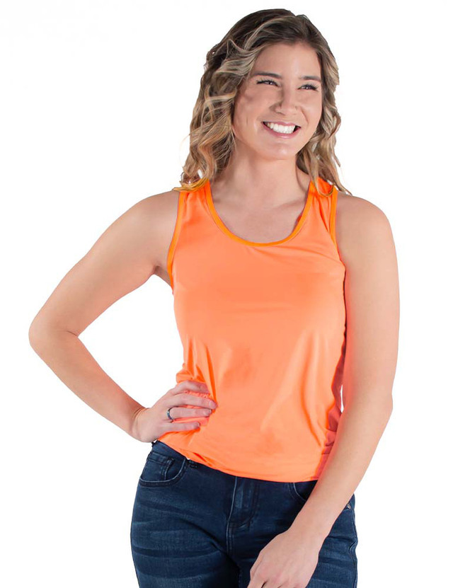 Cowgirl Tuff Breathe Tank  - Rust main image 1