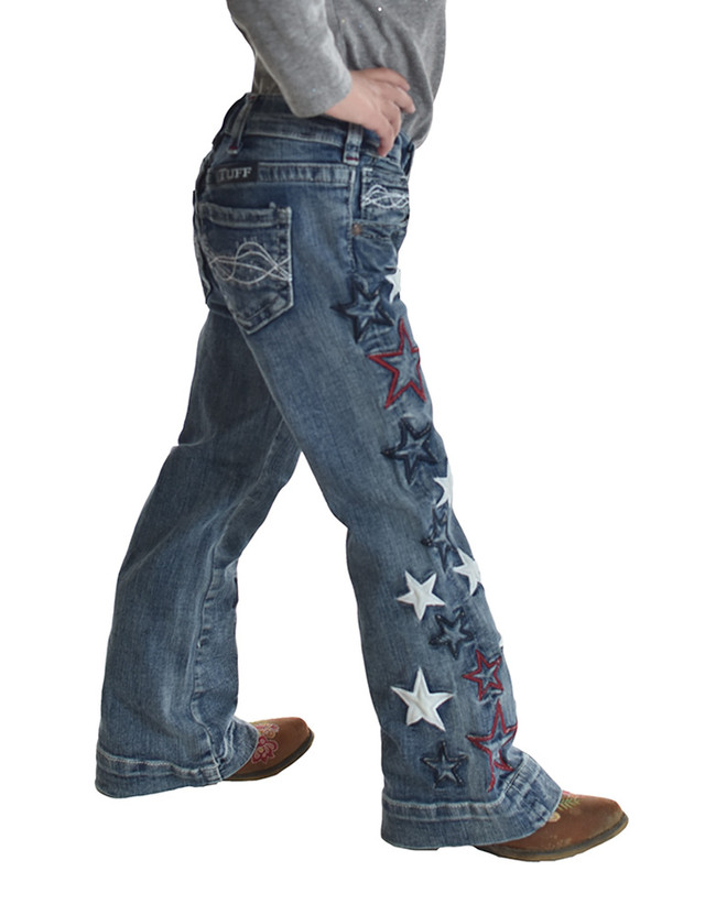 B Tuff Kids Boys Home Run Medium Wash Cotton Blend Jeans – The Western  Company