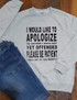 Apologize Print Unisex Crew Neck Sweatshirt (Ash)