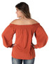 Breathe Instant Cooling UPF flowy blouse (rust)