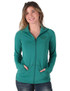 Breathe Instant Cooling UPF full zip cadet long sleeve with front pouch pocket (jade)