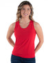 Breathe Instant Cooling UPF racerback tank (bright red)
