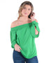 Breathe Instant Cooling UPF flowy blouse with open sleeves (money green)